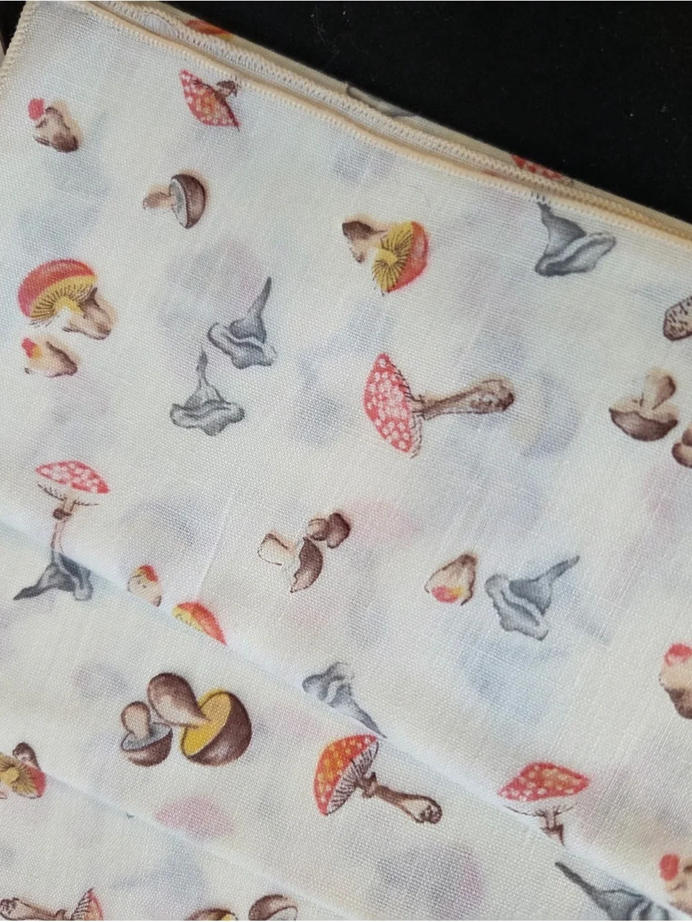 Vintage Mushroom Cottage Core Napkins Set Of 10 Washable